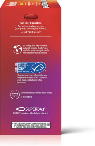 Miniatura 16 de MegaRed - Aceite de krill Omega-3 350mg cápsulas blandas (130 unidades en una botella), ácidos grasos omega-3 EPA y DHA sin regusto a pescado a