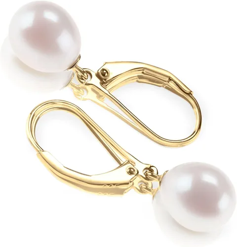 Miniatura 3 de PAVOI - Aretes de perlas cultivadas de agua dulce de calidad AAA+, aretes de perlas con palanca posterior de agarre