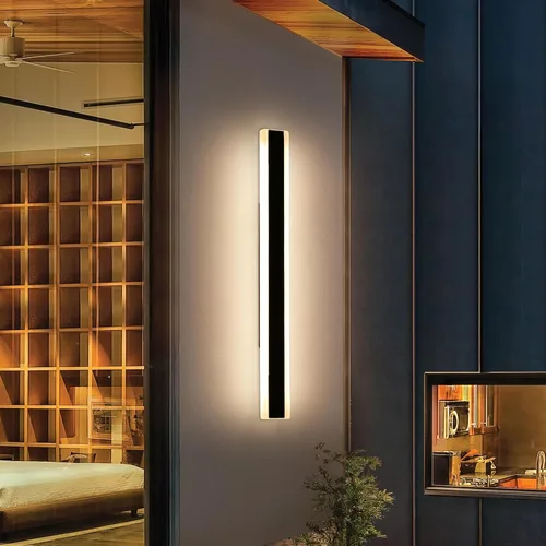 Miniatura 17 de Luces de Pared Modernas para Exterior de Casa, Apliques de Pared al Aire Libre de 23.6 Pulgadas, 3 Luces Color 3000K/4500K/6000K, Resistente al Agua