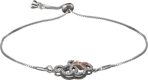 Miniatura 4 de Disney Mickey and Minnie Mouse Lariat Bracelet Sterling Silver