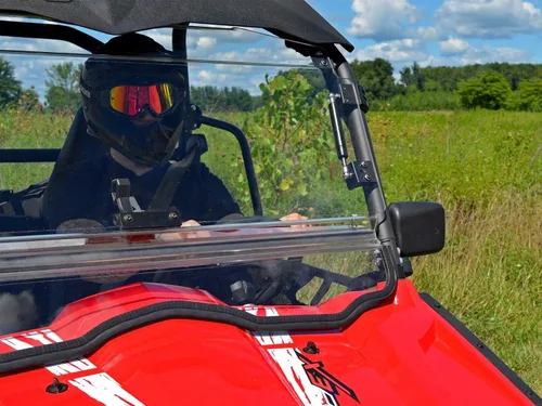 Miniatura 4 de SuperATV Parabrisas abatible 3 en 1 resistente a los arañazos para CFMOTO ZForce 500 / 800 Trail / 800 EX / 1000 2014-2022 Policarbonato de 1/4