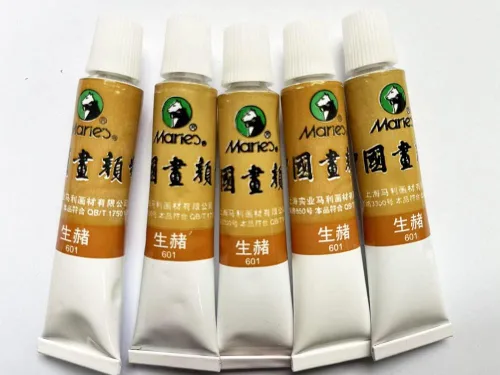 Miniatura 24 de Easyou Dibujo de acuarela de tubos de color de pintura china de gran tamaño de Marie's 0.4 fl oz* 5pcs No. 302 Scarlet