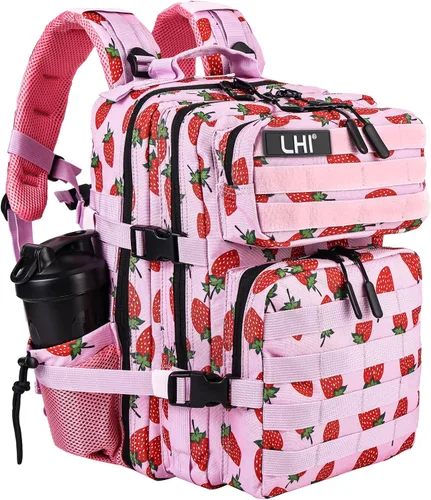 Miniatura 19 de LHI Mochila Militar Táctica para Hombres y Mujeres 25L/35L Mochila de Asalto del Ejército Bolsa Mochila Pequeña con Portabotellas