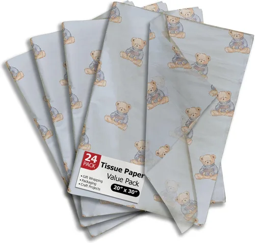 Miniatura 20 de Pro Supply Global Space Astronaut Papel de Seda Impreso para Bolsas o Cajas de Regalo y Envoltura - Papel de Seda Decorativo a Granel para Embalaje