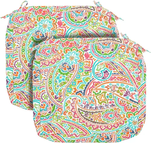 Miniatura 12 de FUNHOME Fundas de Cojín para Sillas de Exterior, Paquete de 2, ¡Sin Relleno! Fundas de Cojín de Repuesto para Patio 20" x 18" x 4", Resistentes al