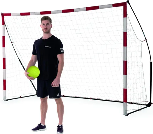 QuickPlay Portería de balonmano portátil con base ponderada basada en la tecnología KICKSTER: configuración rápida