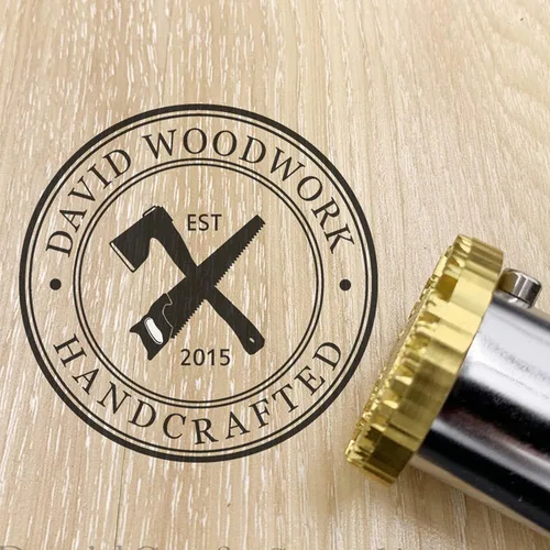 Hierro de marca de madera personalizada para madera, sello de metal personalizado, sello de metal en relieve de calor, logotipo de marca de hierro