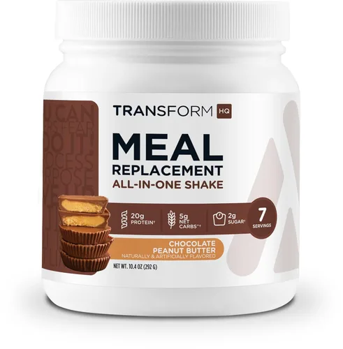Miniatura 14 de TransformHQ Batido en polvo de reemplazo de comidas, 7 porciones (crema de naranja), sin gluten, sin OMG