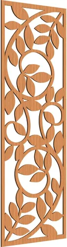 Miniatura 193 de 9 3/8"W x 24 3/8"H x 1/4"T Utica Decorativo Fretwork Madera Paneles de Pared, Abedul