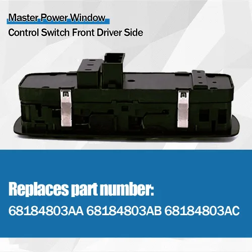 Miniatura 3 de Interruptor de control de elevalunas eléctrico maestro para el lado del conductor delantero para Jeep Grand Cherokee 2014-2018, sustituye a