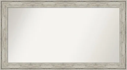 Miniatura 225 de Amanti Art Espejo de baño plateado para sobre fregadero, 28 x 47 pulgadas, espejo rectangular de plata imperial, marco de madera tradicional de gran