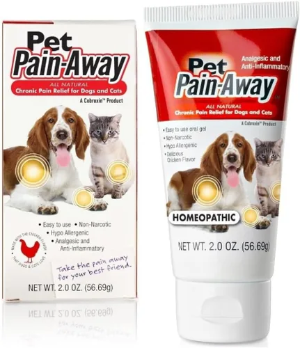 Pet Dolor Away – Todos los Homeopática naturales de la cadera y suplemento para perros y gatos conjunta, Crónica y Artritis Alivio del Dolor,