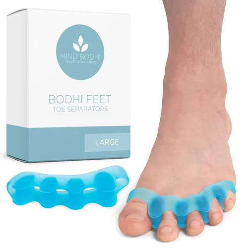 Miniatura 13 de Mind Bodhi Separadores de dedos de los pies/Espaciadores de dedos de los pies - Para hombres y mujeres - Tamaño grande - Negro