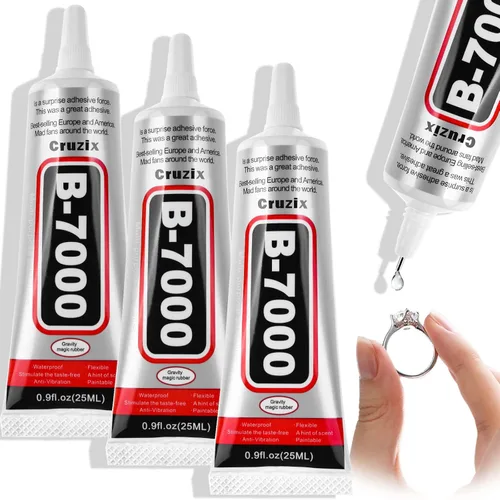 Miniatura 10 de B7000 - Pegamento para cuentas de joyería para hacer joyas, pegamento transparente de cristal 3.7 fl oz B7000+Plus pegamento superadhesivo multiusos