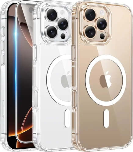 Miniatura 1257 de FNTCASE Funda para iPhone 13 Pro-Max: Fundas magnéticas transparentes compatibles con Magsafe Slim anti amarillamiento protección contra caídas