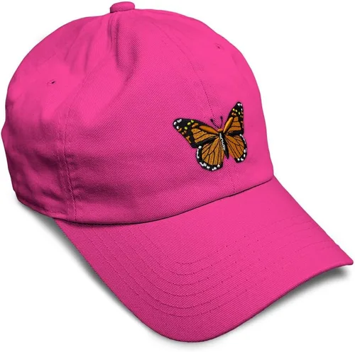 Miniatura 25 de Gorra de béisbol suave con diseño de mariposa monarca, con insectos, bordado de mariposa, de algodón, para hombres y mujeres