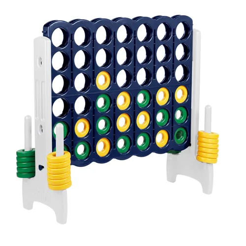 Miniatura 16 de ECR4Kids - Juego de mesa Jumbo de 4 en fila para niños, adultos y familias, para uso en interiores y exteriores, de 4 pies de alto