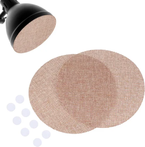 FOMIYES Difusor de pantalla redonda, 2 piezas de tela de 6.29 pulgadas para colgantes, luz suavizante, lámpara de escritorio, cubierta de luz de