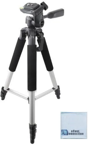 Trípode de aluminio para cámara de 57 pulgadas Pro Series para Nikon AW110 S5200 P530 S3600 S5300 Coolpix A L30 S02 S01 L120 L810 L820 P310 y más +