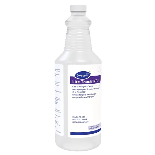 Miniatura 2 de Diversey Lite Touch Crt y limpiador de plexiglás, botella de spray de 32 onzas, 12/cartón