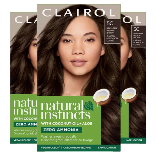 Miniatura 28 de Clairol Natural Instincts - Tinte semipermanente para el cabello, color negro azul 2BB, paquete de 1 unidad 2BB Azul Negro