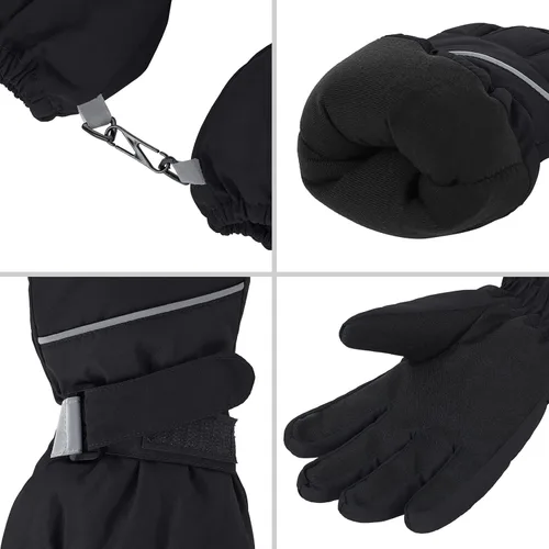 Miniatura 4 de American Trends Guantes de invierno impermeables para niños, guantes de nieve cálidos para niños y niñas, guantes de esquí para niños y niñas