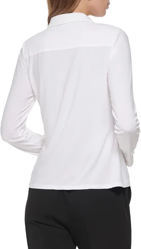 Miniatura 4 de Tommy Hilfiger Top de trabajo suave de manga larga para mujer