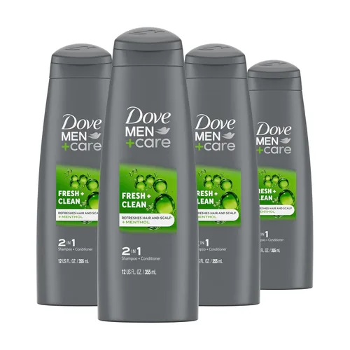 Miniatura 14 de DOVE MEN + CARE Champú y Acondicionador Fortificante 2 en 1 para Cabello Normal a Graso Fresco y Limpio con Cafeína Ayuda a Fortalecer el Cabello