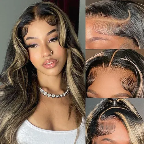 Miniatura 19 de Juvid Peluca de Encaje Frontal HD 13x6 Peluca de Cabello Humano Rizado Densidad 200% Encaje Frontal Transparente Peluca sin Pegamento Pre-Desplumada