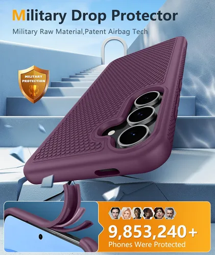 Miniatura 593 de FNTCASE Funda para iPhone 17 Pro: Fundas delgadas translúcidas de color azul claro compatibles con MagSafe, protección completa de la cámara