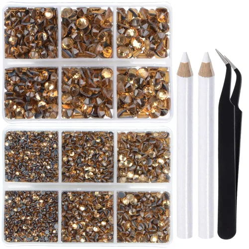 Miniatura 9 de LPBeads 10000 unidades de diamantes termoadhesivos SS6 amatista con parte trasera plana, gemas de diamantes de imitación de cristal redondas