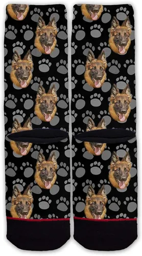 Miniatura 3 de Función - Calcetines de moda con diseño de cabeza de perro pastor alemán