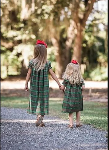 Miniatura 11 de Trajes de Navidad para niñas pequeñas, vestido de manga larga, falda vintage de encaje de una pieza, vestido de fiesta de terciopelo rojo, vestido