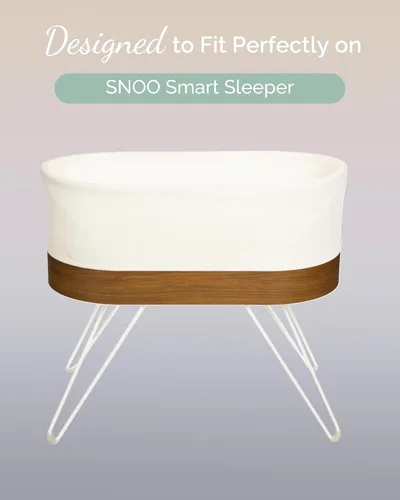 Miniatura 2 de Sábanas bajeras de moisés compatibles con el moisés ovalado SNOO Happiest Baby - Suaves como la mantequilla, comodidad sedosa, sábanas de punto Azul