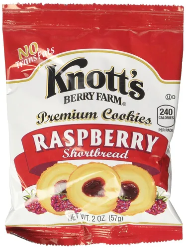 Knott's Berry Farm Shortbread de frambuesa -36/2oz - Paquete de 2