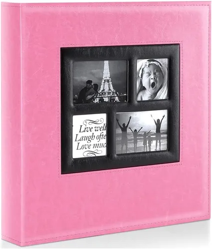 Miniatura 22 de Ywlake Álbum de fotos de 4 x 6 pulgadas, 1000 bolsillos, capacidad extragrande, para fotos familiares y de boda, capacidad para 1000 fotos Gris