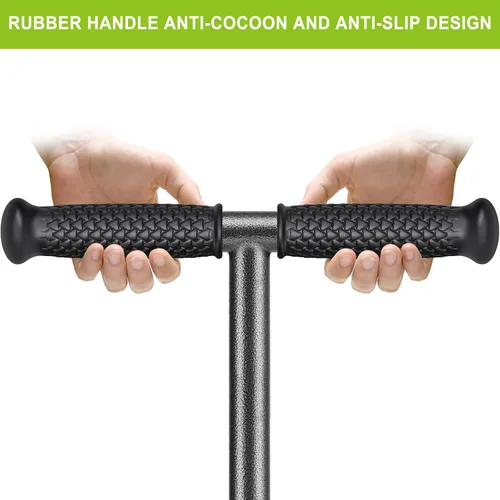 Miniatura 4 de Dolibest Herramienta de aireador manual para césped, aireadores manuales de enchufe de patio con 4 tapones semiabiertos de acero inoxidable