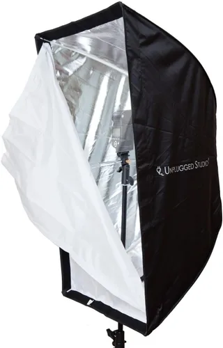Miniatura 5 de UNPLUGGED STUDIO 24" x 36" 23.6 in x 35.4 in paraguas rectangular softbox con bolsa de transporte - Modificador de luz portátil para retrato