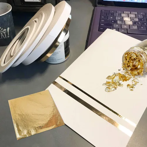 Miniatura 8 de Cinta de doble cara para artes, manualidades, fotografía, álbumes de recortes, lágrima a mano, respaldo de papel (8 rollos) de 0.236 in de ancho