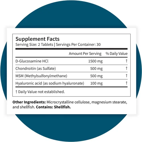 Miniatura 8 de Pattern Wellness Complejo de glucosamina condroitina con MSM y ácido hialurónico - Apoya la salud de las articulaciones, cartílagos y flexibilidad