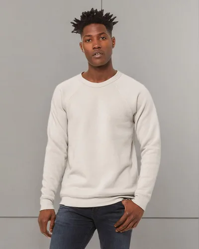 Miniatura 42 de Bella Canvas Sudadera de forro polar de esponja con cuello redondo (3901), Gris oscuro (Dark Grey Marble Fleck), M