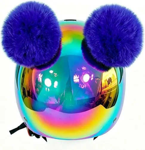 Miniatura 8 de Bolas redondas suaves para decoración de casco, accesorios de casco, 2 unidades para motocicleta, bicicleta, casco de esquí, diseño reutilizable