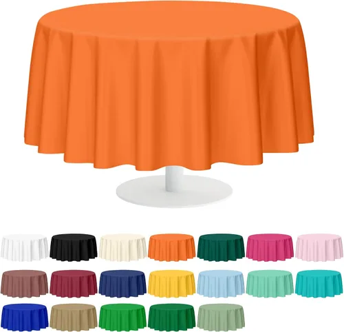 Miniatura 31 de Mulbozy 2 piezas de mantel de plástico negro para mesa rectangular, 54 × 108 pulgadas, fundas desechables de mesa para fiestas negras