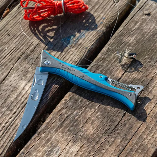 Miniatura 2 de Smith's RegalRiver - Cuchillo de filete flexible plegable de 4 pulgadas - Verde - Hoja de bloqueo de acero inoxidable - Cuchillo de bolsillo