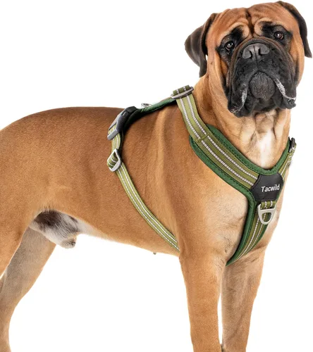 Miniatura 13 de Arnés sin tirones para perro, chaleco reflectante ajustable con broche de metal, malla suave transpirable sin estrangulamiento para cachorro, fácil