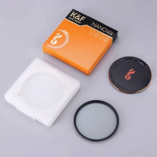 Miniatura 7 de K&F CONCEPT Kit de filtro de niebla de difusión negra de 2.283 in (filtro de difusión negra 1/8 + tapa de lente) filtro de efecto cinematográfico