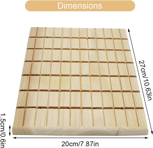 Miniatura 2 de Litewoo Juguetes masticables de madera para el cuidado de los dientes y garras de la tabla de arañazos de conejo, chinchilla, cobaya, conejo, A