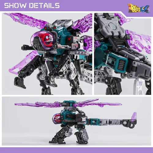 Miniatura 4 de 52TOYS BEASTBOX BB-62 Onitopte - Figura de acción de juguetes deformantes, juguetes de conversión en mecha y cubo, regalo perfecto para fiesta