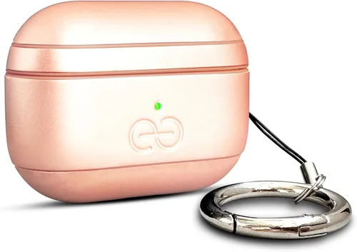 Miniatura 90 de Dreem Om - Funda para estuche con clip para llavero compatible con AirPods 1 y 2, funda de cuero vegano para Airpods para hombres y mujeres, Negro