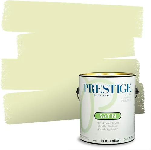 Miniatura 199 de PRESTIGE Pinturas Pintura interior e imprimación en uno, 1 galón, cáscara de huevo, aventura
